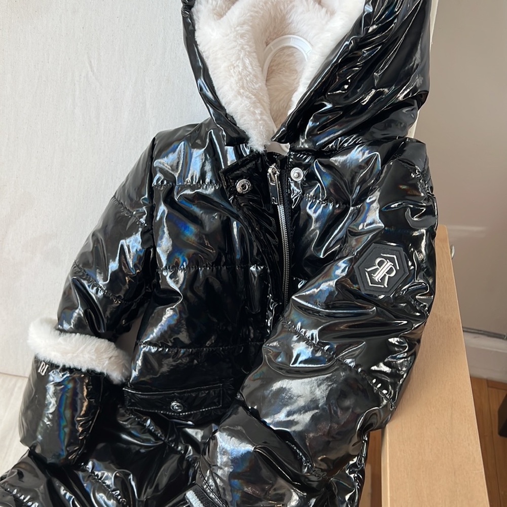 River Island Hooded Snowsuit 9-12m